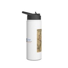 Load image into Gallery viewer, Ocracoke Inlet 1700's Stainless Steel Water Bottle, Standard Lid