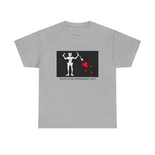 Load image into Gallery viewer, Blackbeard's Flag Unisex Heavy Cotton Tee