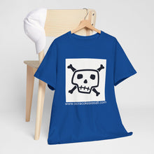 Load image into Gallery viewer, Ocracoke Sea Salt Tribal Skull and Crossed Bones Unisex Heavy Cotton Tee