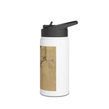 Load image into Gallery viewer, Ocracoke Inlet 1700's Stainless Steel Water Bottle, Standard Lid