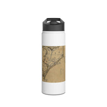 Load image into Gallery viewer, Ocracoke Inlet 1700's Stainless Steel Water Bottle, Standard Lid