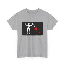 Load image into Gallery viewer, Blackbeard's Flag Unisex Heavy Cotton Tee