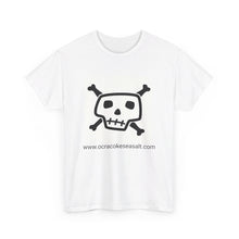 Load image into Gallery viewer, Ocracoke Sea Salt Tribal Skull and Crossed Bones Unisex Heavy Cotton Tee
