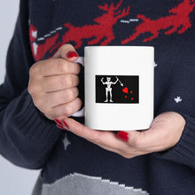 Load image into Gallery viewer, Ocracoke Sea Salt's Blackbeard's Flag Ceramic Mug 11oz