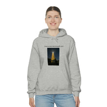 Load image into Gallery viewer, Ocracoke Sea Salt Has The Ocracoke Light house Unisex Heavy Blend™ Hooded Sweatshirt