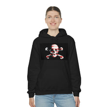 Load image into Gallery viewer, Skull and Cross bones Merica™ Unisex Heavy Blend™ Hooded Sweatshirt