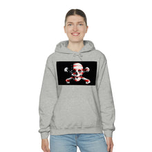 Load image into Gallery viewer, Skull and Cross bones Merica™ Unisex Heavy Blend™ Hooded Sweatshirt