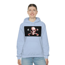 Load image into Gallery viewer, Skull and Cross bones Merica™ Unisex Heavy Blend™ Hooded Sweatshirt