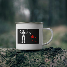 Load image into Gallery viewer, Ocracoke Sea Salt's Blackbeard's Flag 12 oz Enamel Camping Mug