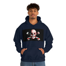 Load image into Gallery viewer, Skull and Cross bones Merica™ Unisex Heavy Blend™ Hooded Sweatshirt