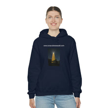 Load image into Gallery viewer, Ocracoke Sea Salt Has The Ocracoke Light house Unisex Heavy Blend™ Hooded Sweatshirt