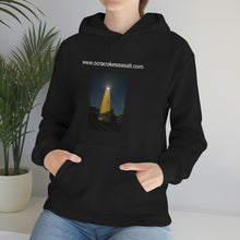 Load image into Gallery viewer, Ocracoke Sea Salt Has The Ocracoke Light house Unisex Heavy Blend™ Hooded Sweatshirt