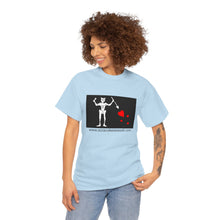 Load image into Gallery viewer, Blackbeard&#39;s Flag Unisex Heavy Cotton Tee
