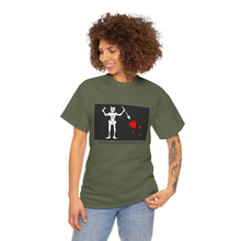 Load image into Gallery viewer, Blackbeard&#39;s Flag Unisex Heavy Cotton Tee
