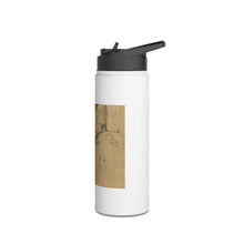 Load image into Gallery viewer, Ocracoke Inlet 1700&#39;s Stainless Steel Water Bottle, Standard Lid
