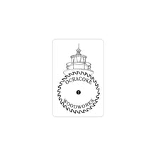 Load image into Gallery viewer, Ocracoke Woodworks Die-Cut Sticker | Transparent Outdoor Decor
