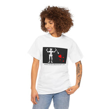 Load image into Gallery viewer, Blackbeard&#39;s Flag Unisex Heavy Cotton Tee
