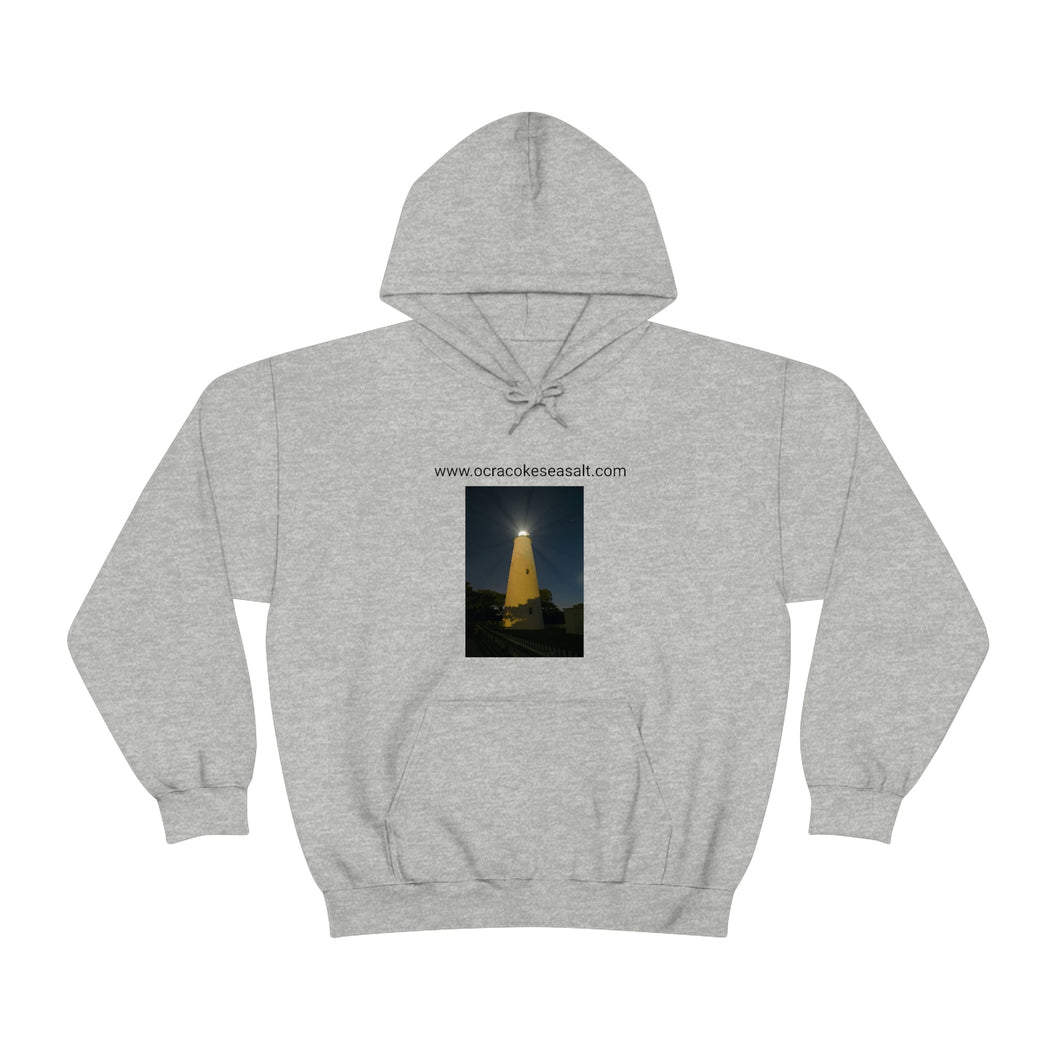 Ocracoke Sea Salt Has The Ocracoke Light house Unisex Heavy Blend™ Hooded Sweatshirt