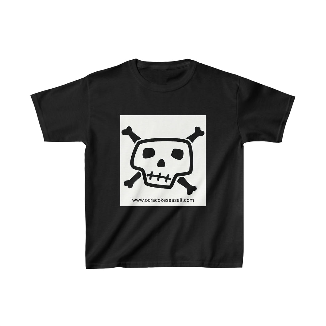 Ocracoke Sea Salt's Tribal Kids Skull and Crossed Bones Heavy Cotton™ Tee